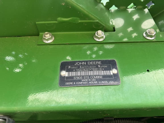 2019 John Deere S780 Combine