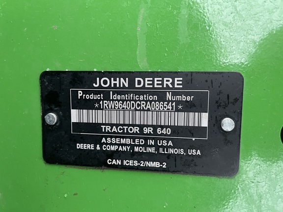 2024 John Deere 9R 640 Tractor 4WD
