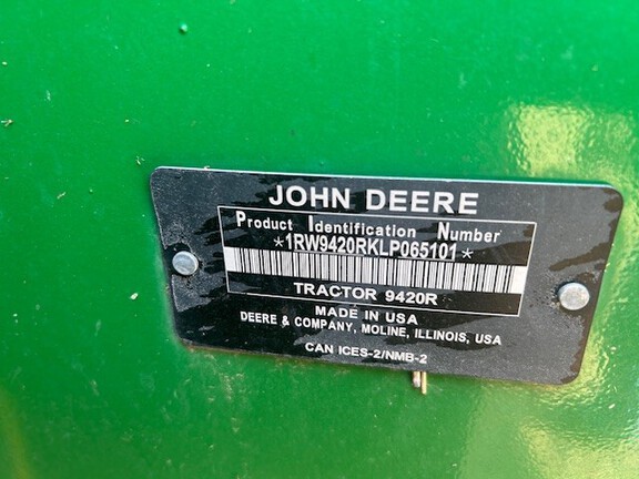 2020 John Deere 9420R Tractor 4WD