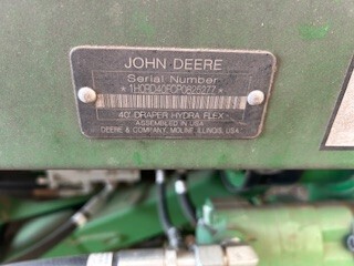 2023 John Deere RD40F Header Combine