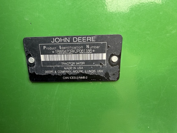 2018 John Deere 9470R Tractor 4WD