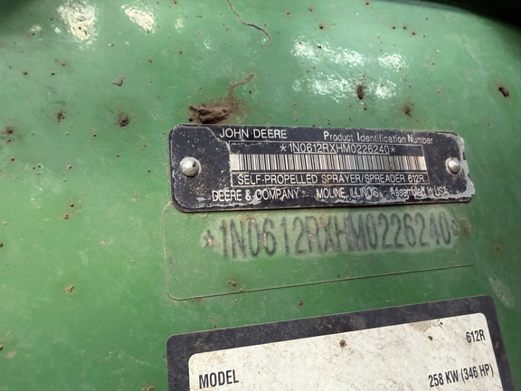 2022 John Deere 612R Sprayer/High Clearance