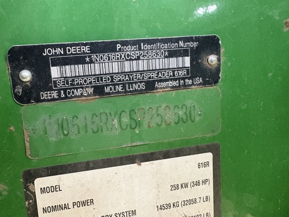 2025 John Deere 616R Sprayer/High Clearance