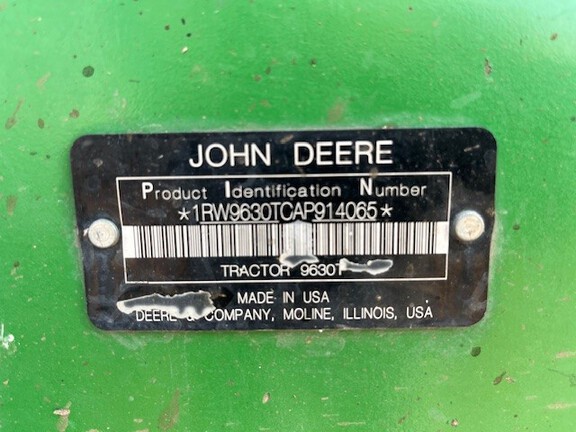 2011 John Deere 9630T Tractor Rubber Track