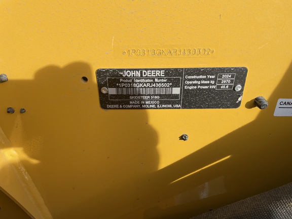 2024 John Deere 318G Skid Steer Loader