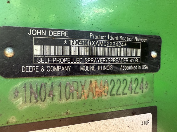 2022 John Deere 410R Sprayer/High Clearance