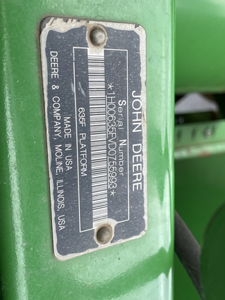 2013 John Deere 635F Header Combine