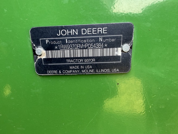 2017 John Deere 9370R Tractor 4WD