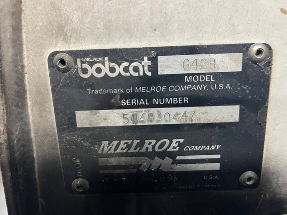 1991 Bobcat 642B Skid Steer Loader