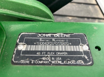2015 John Deere 640FD Header Combine