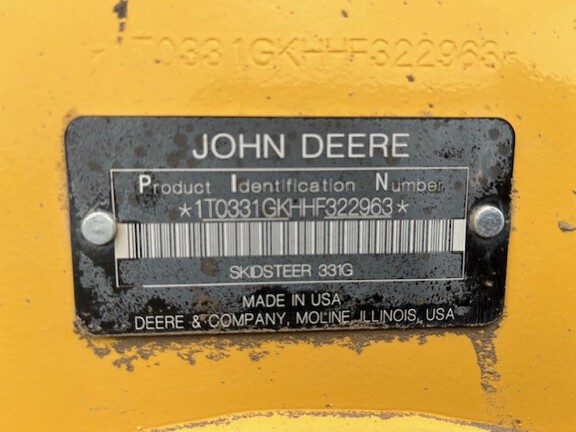 2018 John Deere 331G Compact Track Loader