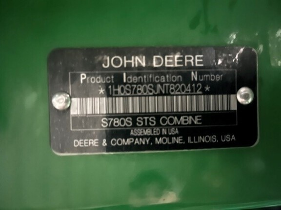 2022 John Deere S780 Combine