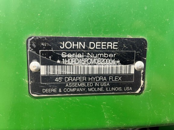 2022 John Deere RD45F Header Combine