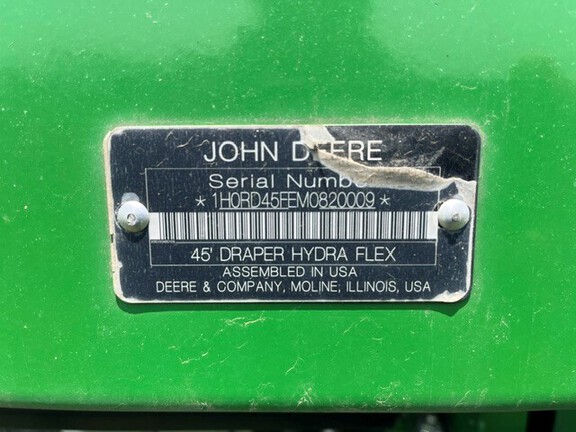 2022 John Deere RD45F Header Combine