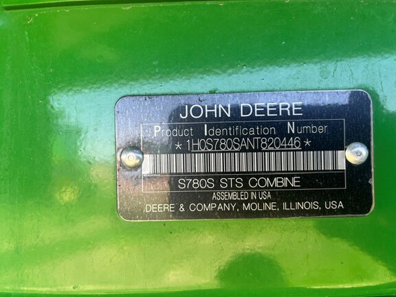 2022 John Deere S780 Combine