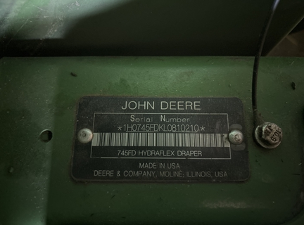 2020 John Deere 745FD Header Combine