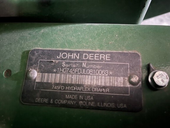 2020 John Deere 745FD Header Combine