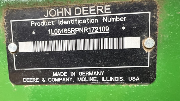 2023 John Deere 6R 165 Tractor