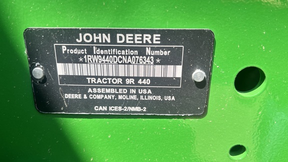 2022 John Deere 9R 440 Tractor 4WD