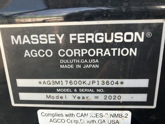 2020 Massey Ferguson 1760M Tractor Compact