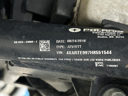 2017 Polaris Ranger XP 1000 ATV