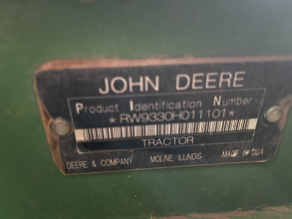 2009 John Deere 9330 Tractor 4WD