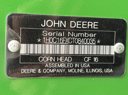 2026 John Deere CF 16 Header Corn Head