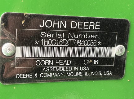 2026 John Deere CF 16 Header Corn Head
