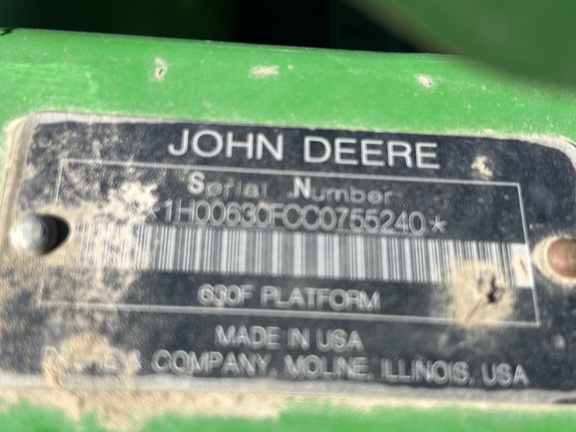 2013 John Deere 630F Header Combine
