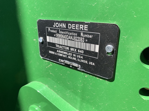 2023 John Deere 9RX 640 Tractor Rubber Track