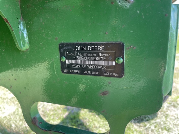 2017 John Deere W235 Windrower