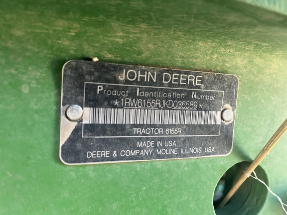 2019 John Deere 6155R Tractor