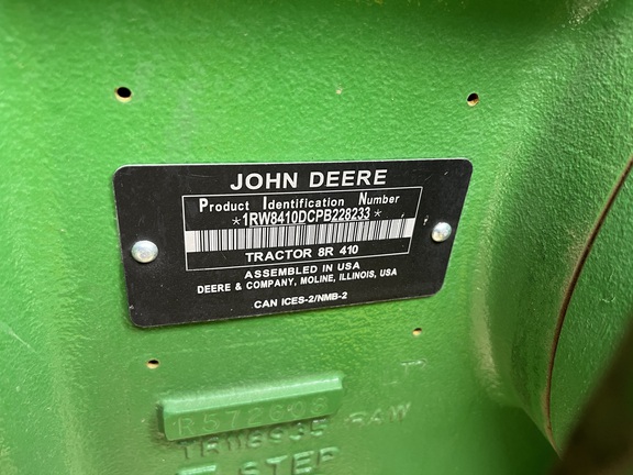 2023 John Deere 8R 410 Tractor