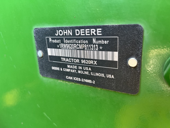 2021 John Deere 9620RX Tractor Rubber Track