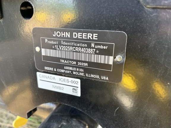 2024 John Deere 2025R Tractor Compact