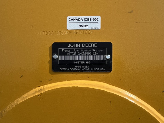 2020 John Deere 331G Compact Track Loader