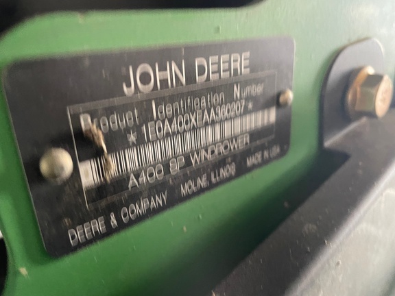 2010 John Deere A400 Windrower