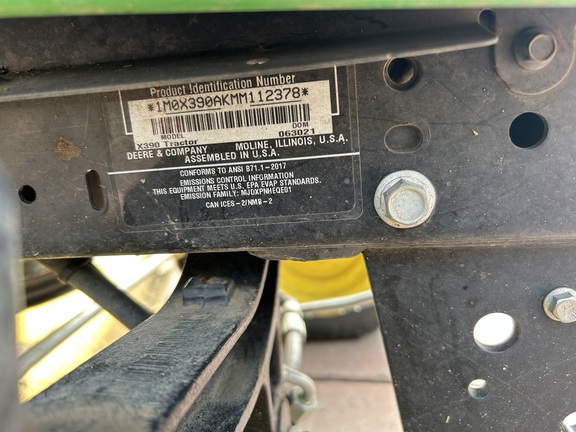 2021 John Deere X390 Garden Tractor