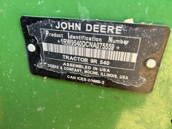 2022 John Deere 9R 540 Tractor 4WD