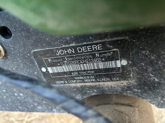 2012 John Deere 1026R Tractor Compact