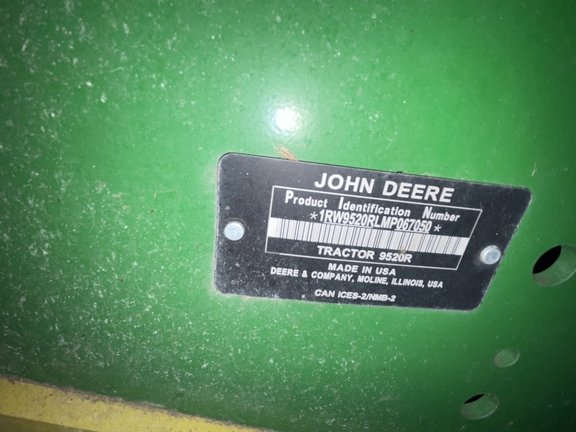 2021 John Deere 9520R Tractor 4WD