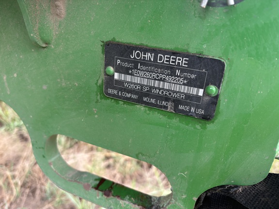 2023 John Deere W260R Windrower
