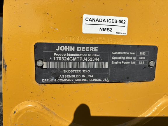 2023 John Deere 324G Skid Steer Loader