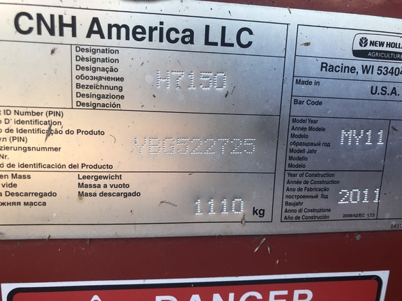 2011 New Holland H7150 Mower Conditioner