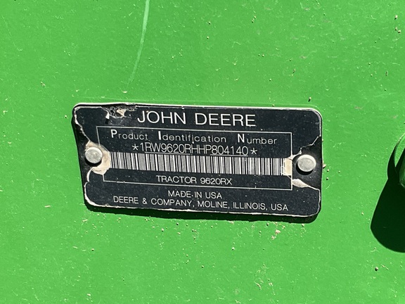 2017 John Deere 9620RX Tractor Rubber Track