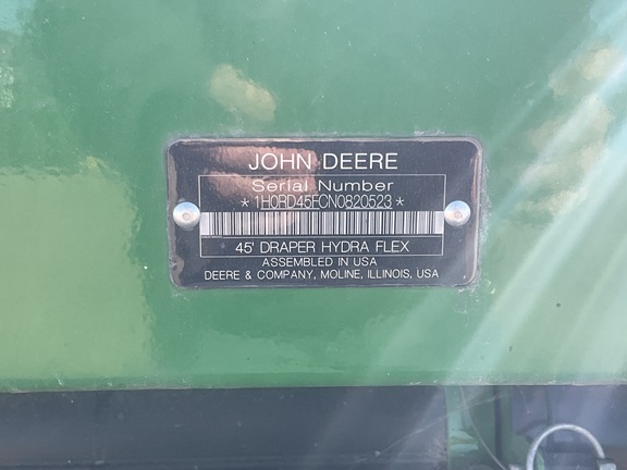 2022 John Deere RD45F Header Combine