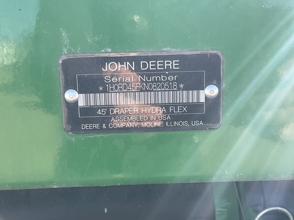 2022 John Deere RD45F Header Combine