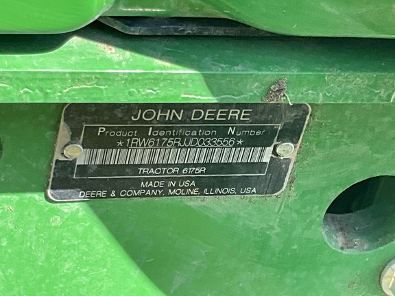 2018 John Deere 6175R Tractor