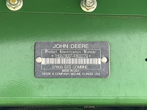 2018 John Deere S780 Combine