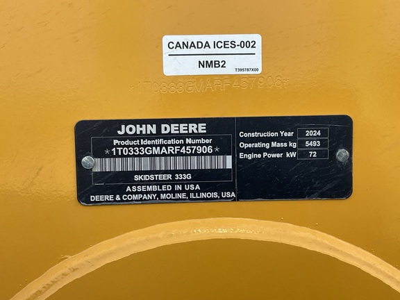 2023 John Deere 333G Compact Track Loader